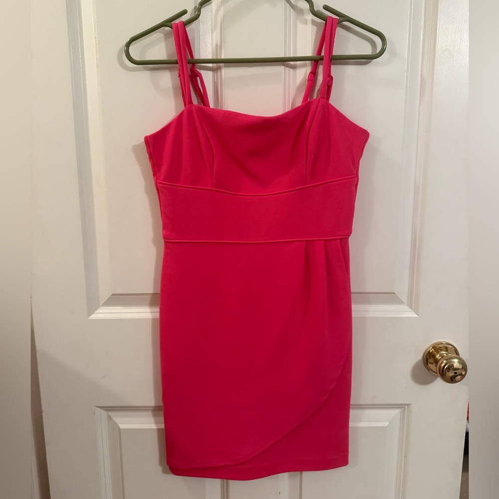 Coral Sheath Mini Dress